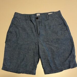 Gap, women’s lightweight denim Bermuda shorts